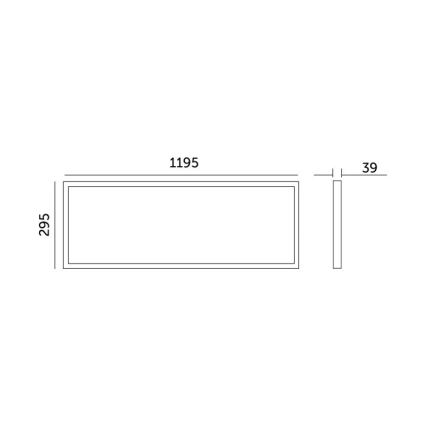 Painel integrado LED BRISBANE LED/36W/230V 4000K 29,5x119 cm branco