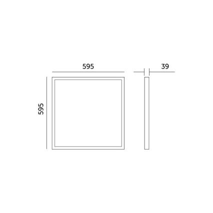 Painel integrado LED BRISBANE LED/36W/230V 4000K 59,5x59,5 cm branco