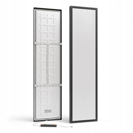 Painel LED de sobrepor LED/60W/230V 30x120 cm preto