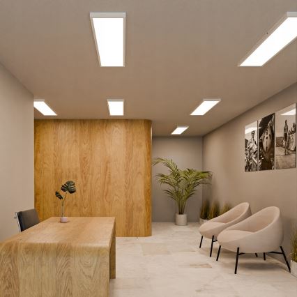 Painel LED de superfície 60W/230V 30x120 cm branco