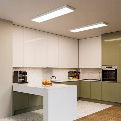 Painel LED de superfície 60W/230V 30x120 cm branco