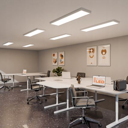 Painel LED de superfície 60W/230V 30x120 cm branco