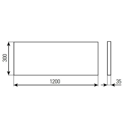 Painel embutido de tecto LED dimerizável para casa de banho STELLA LED/28/32/36/40W/230V 30x120 cm CRI 90 IP44 branco