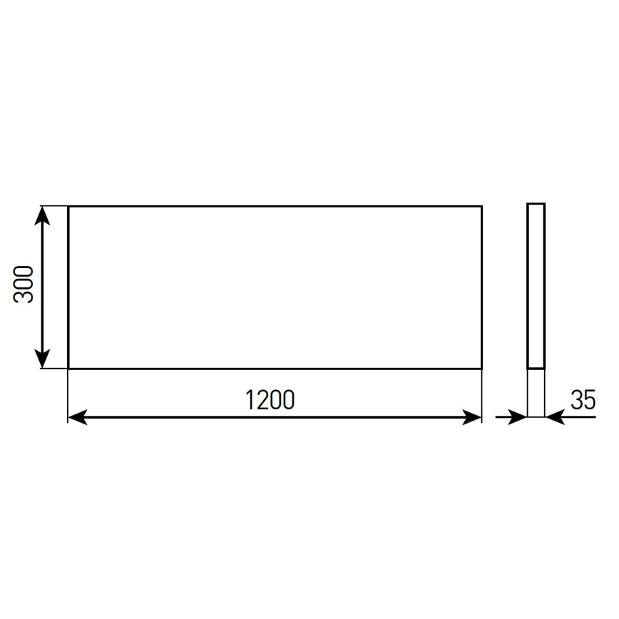 Painel embutido de tecto LED dimerizável para casa de banho STELLA LED/28/32/36/40W/230V 30x120 cm CRI 90 IP44 branco