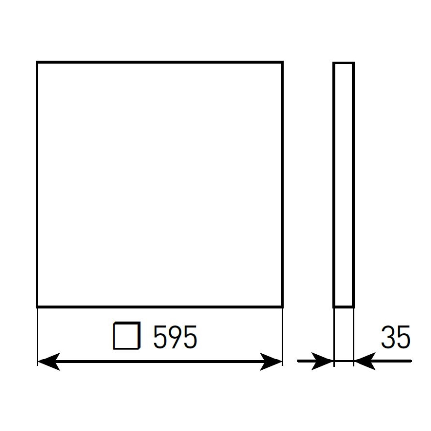 LED Painel de teto embutido regulável para casa de banho STELLA LED/28/32/36/40W/230V 59,5x59,5 cm CRI 90 IP44 branco