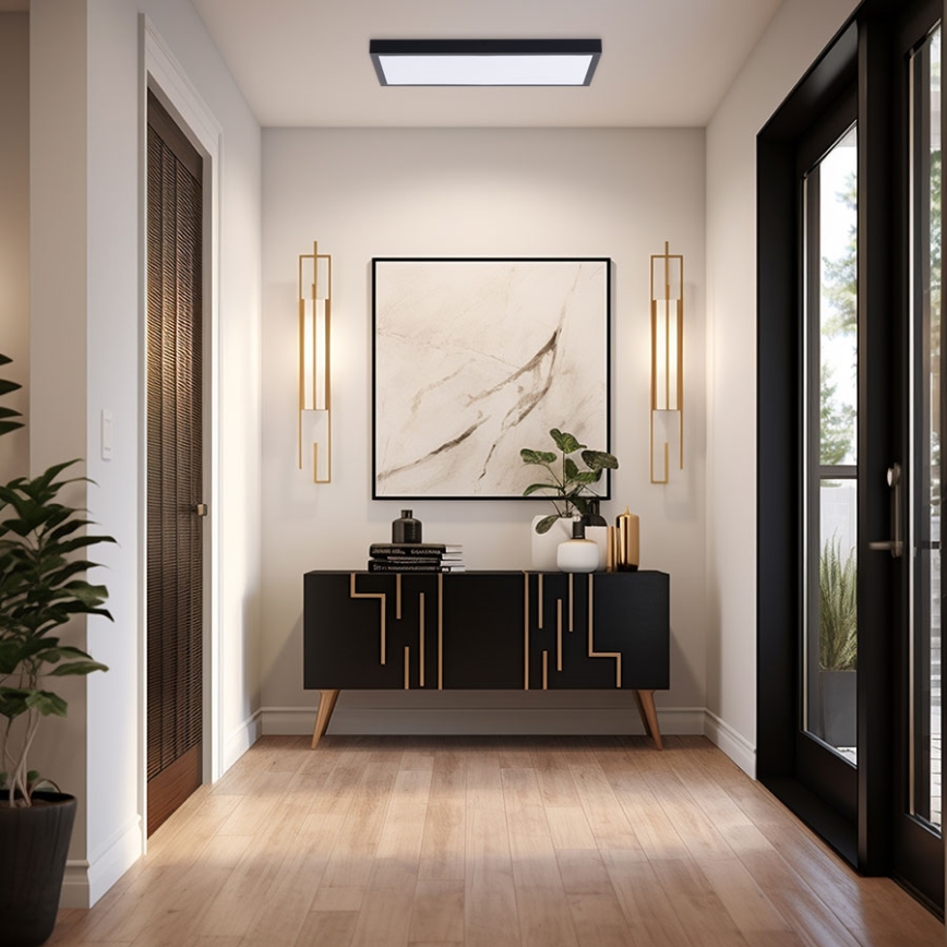 Painel LED LED/36W/230V 4000K 30x60 cm preto