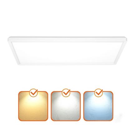 Painel LED de Sobrepor NIVERA LED/32W/230V IP54 3000/4000/6000K 29,5x59,5 cm branco