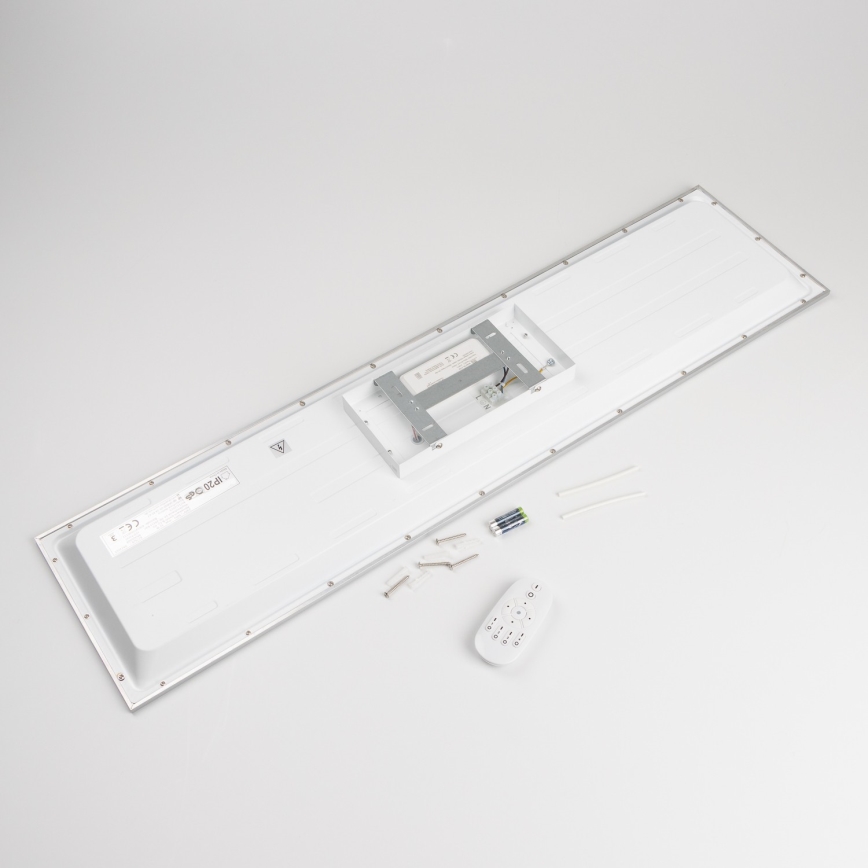 Painel LED dimerizável de montagem em superfície 32W/230V 2700-6500K 25x100 cm branco + controlo remoto