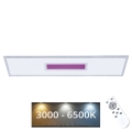 Painel LED RGB com regulação LED/24W/230V 3000-6500K + controlo remoto