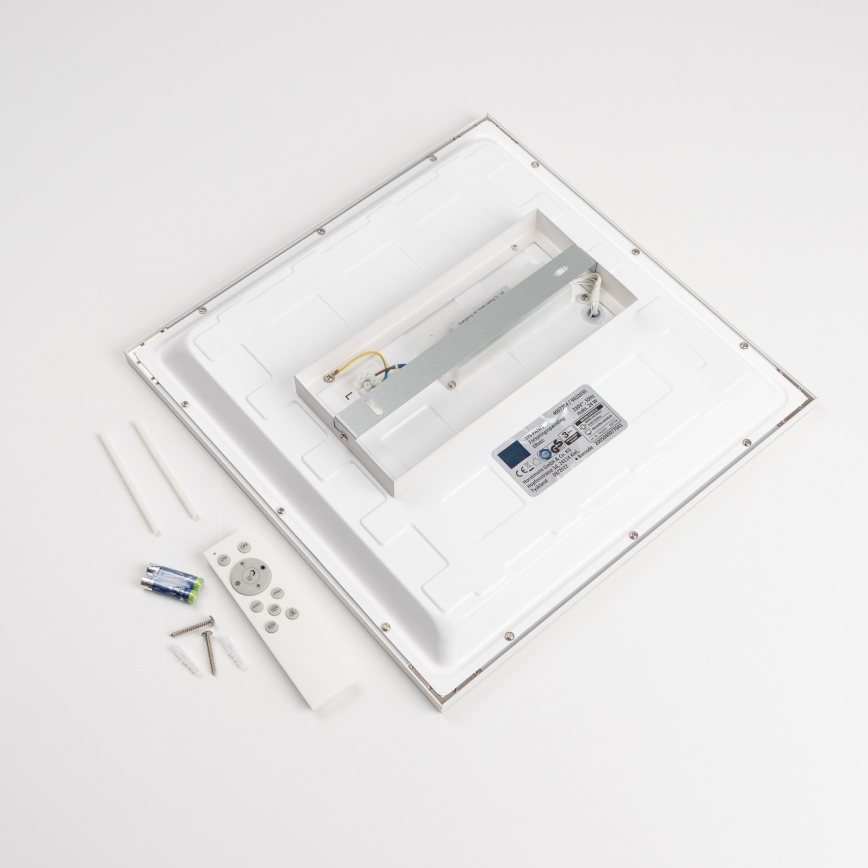 Painel LED de sobrepor RGBW regulável LED/22W/230V 2700-6500K 29,5x59,5 cm branco + comando remoto