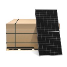Painel solar fotovoltaico JA SOLAR 380Wp moldura preta IP68 Half Cut- palete 31 pcs