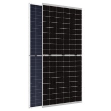 Painel solar fotovoltaico JINKO 545Wp prateado armação IP68 Half Cut bifacial