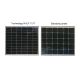 Painel solar fotovoltaico Leapton 400Wp preto completo IP68 Half Cut