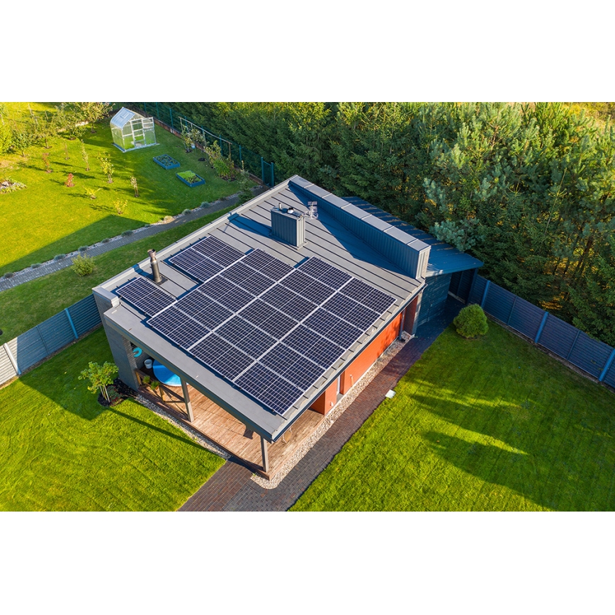 Painel solar fotovoltaico Risen 440Wp armação em preto IP68 Half Cut - palete 36 unid.