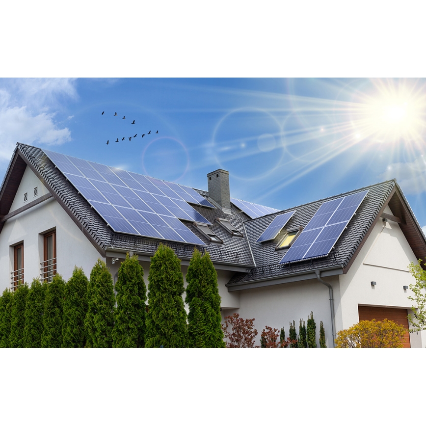 Painel solar fotovoltaico Risen 440Wp armação em preto IP68 Half Cut - palete 36 unid.