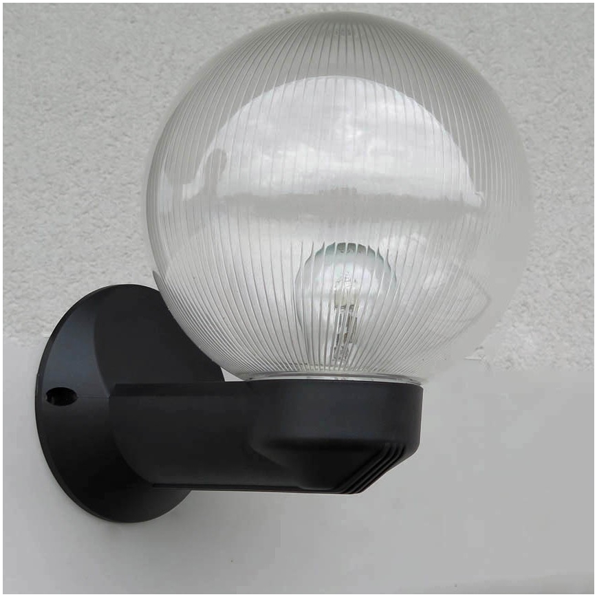 Iluminação de parede exterior NADIR 1xE27/15W/230V IP44 transparente