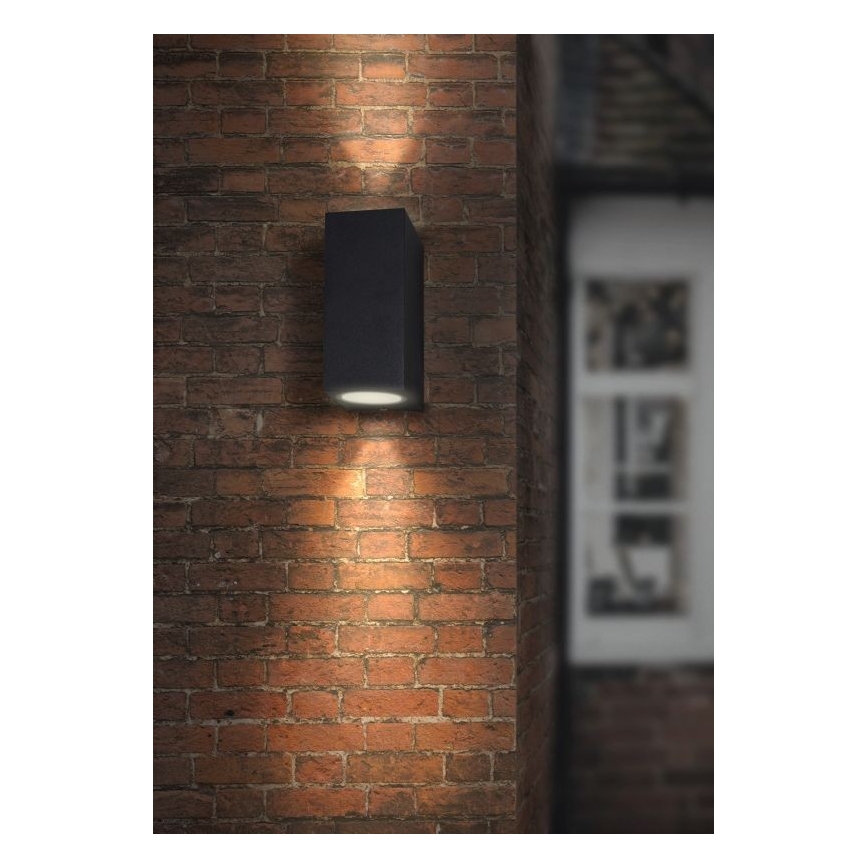 Luz de parede de exterior HUGO 2xGU10/10W/230V IP44