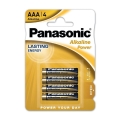 Panasonic - 4 Pilhas de alcalina AAA/LR03