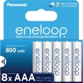 Panasonic - 8 unid. Pilha recarregável AAA Eneloop 800 mAh