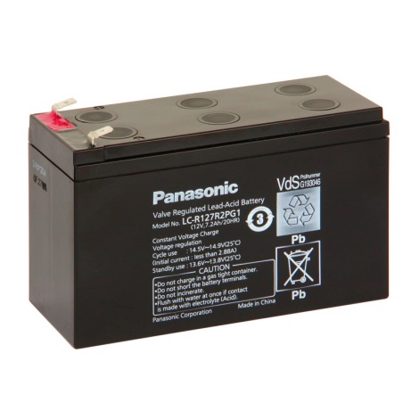 Panasonic LC-R127R2PG1 - Acumulador de chumbo-ácido 12V/7,2Ah/faston 6,3mm