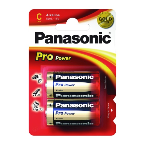 Panasonic LR14 PPG - bateria alcalina de 2pcs C Pro Power 1.5V