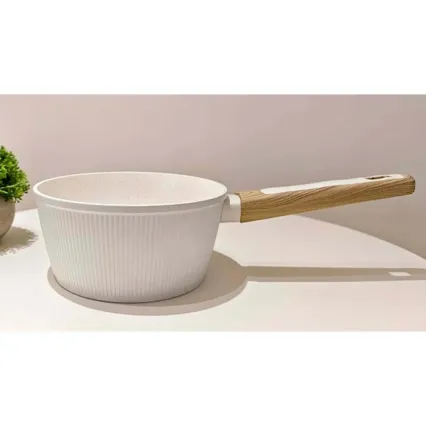 Panela BIANCO 18 cm creme/marrom