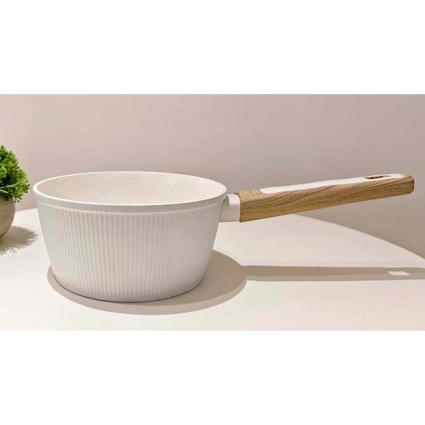 Panela BIANCO 18 cm creme/marrom