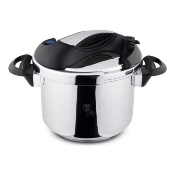 Panela de pressão TURBO 6 l inox/preto