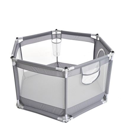 Parque de jogos cinza 120 cm