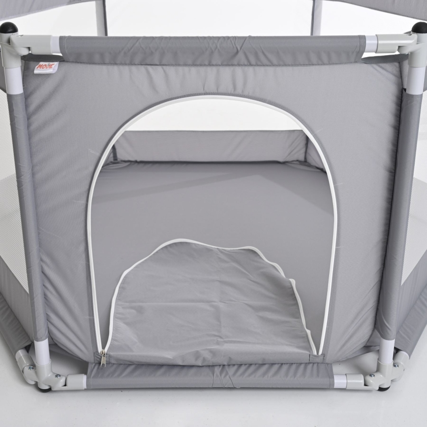 Parque de jogos cinza 120 cm