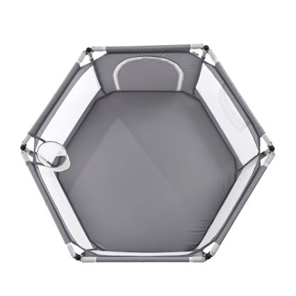 Parque de jogos cinza 120 cm