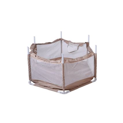 Parque de juegos de 120 cm marrón