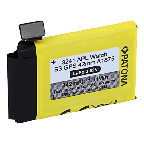 PATONA - Bateria Apple Watch 3 GPS 342mAh A1875 42 mm