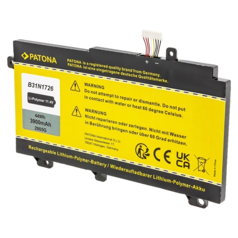 PATONA - Bateria Asus FX504 3900mAh Li-Pol 11,4V B31BN91