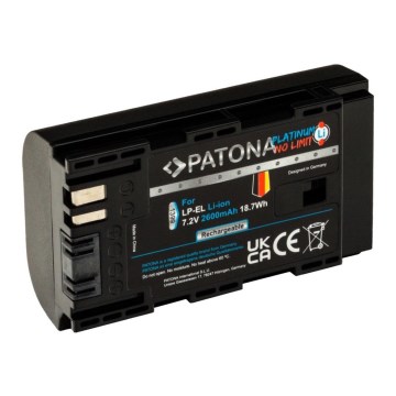 PATONA - Bateria Canon LP-EL 2600mAh Li-Ion Platinum para photoflash Speedlite EL-1