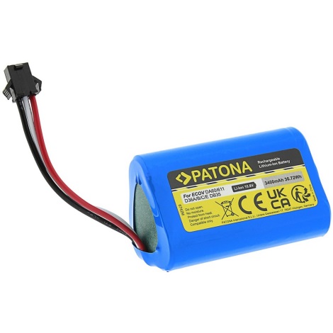 PATONA - Bateria Ecovacs Deebot D36 serie 3400mAh Li-lon 10,8V