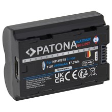 PATONA - Bateria Fuji NP-W235 2400mAh Li-Ion Platinum USB-C carregamento X-T4