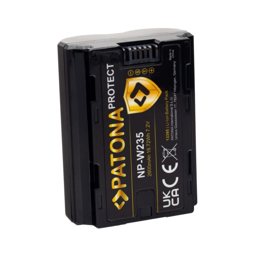 PATONA - Bateria recarregável Fuji NP-W235 2600mAh Li-Ion 7,2V Protect X-T4