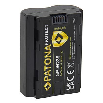 PATONA - Bateria recarregável Fuji NP-W235 2600mAh Li-Ion 7,2V Protect X-T4