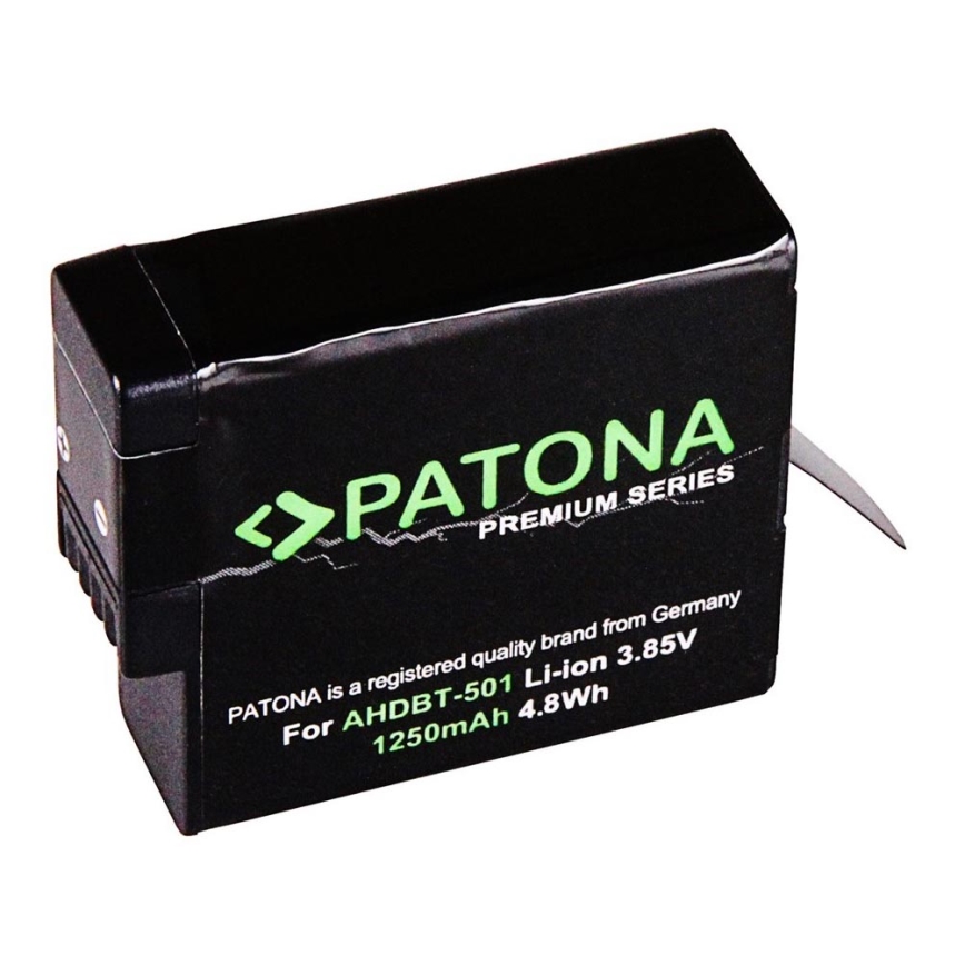 PATONA - Bateria GoPro Hero 5/6/7 AABAT-001 1250mAh Li-Ion Premium