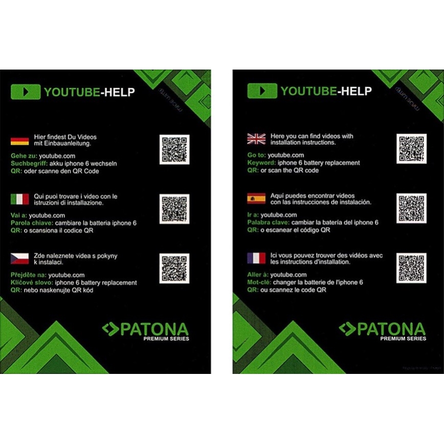 PATONA - Bateria iPhone 8 1822mAh 3,82V Li-Pol + ferramentas