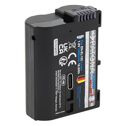 PATONA - Bateria Nikon EN-EL15C 2600mAh Li-Ion Platinum USB-C
