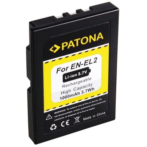 PATONA - Bateria Nikon EN-EL2 1000mAh Li-Ion