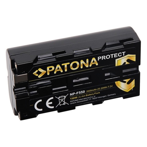 PATONA - Bateria Sony NP-F550 3500mAh Li-Ion 7.2V Protect