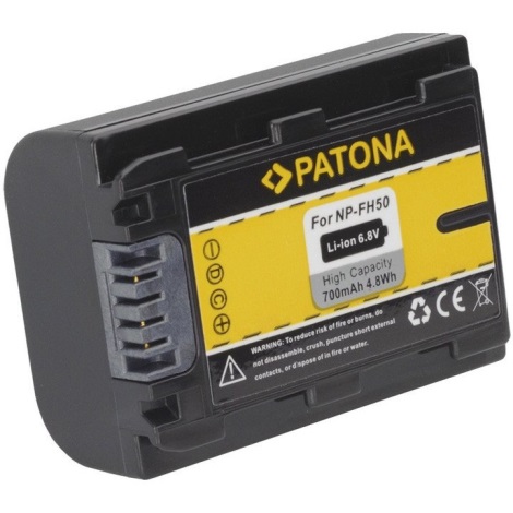 PATONA - Bateria Sony NP-FH50 700mAh Li-Ion