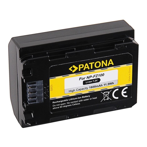 PATONA - Bateria Sony NP-FZ100 1600mAh Li-Ion