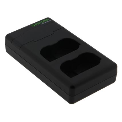 PATONA - Carregador rápido Dual Nikon EN-EL15/EN-EL15C + cabo USB-C 0,6m