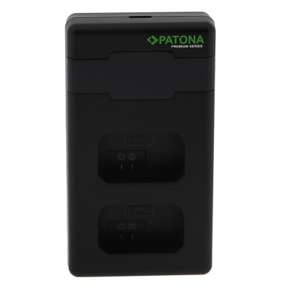 PATONA - Carregador rápido Dual Sony NP-FW50 + cabo USB-C 0,6m
