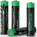 PATONA - CONJUNTO 4x Pilhas AAA/LR03 Li-Pol 500mAh 1,5V com USB-C carregamento