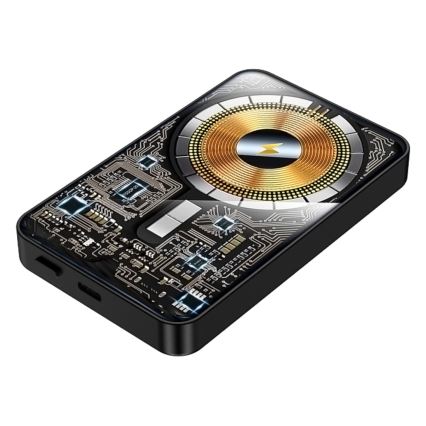 PATONA - Power Bank 10000mAh Li-Pol-PD20W MagSafe USB-C com carregamento Qi